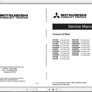 Mitsubishi Forklift FGE15N Service Manual 1