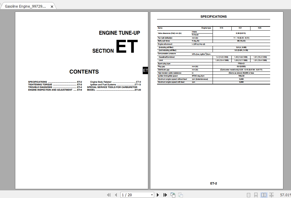Mitsubishi Forklift FGE25N Service Manual 2