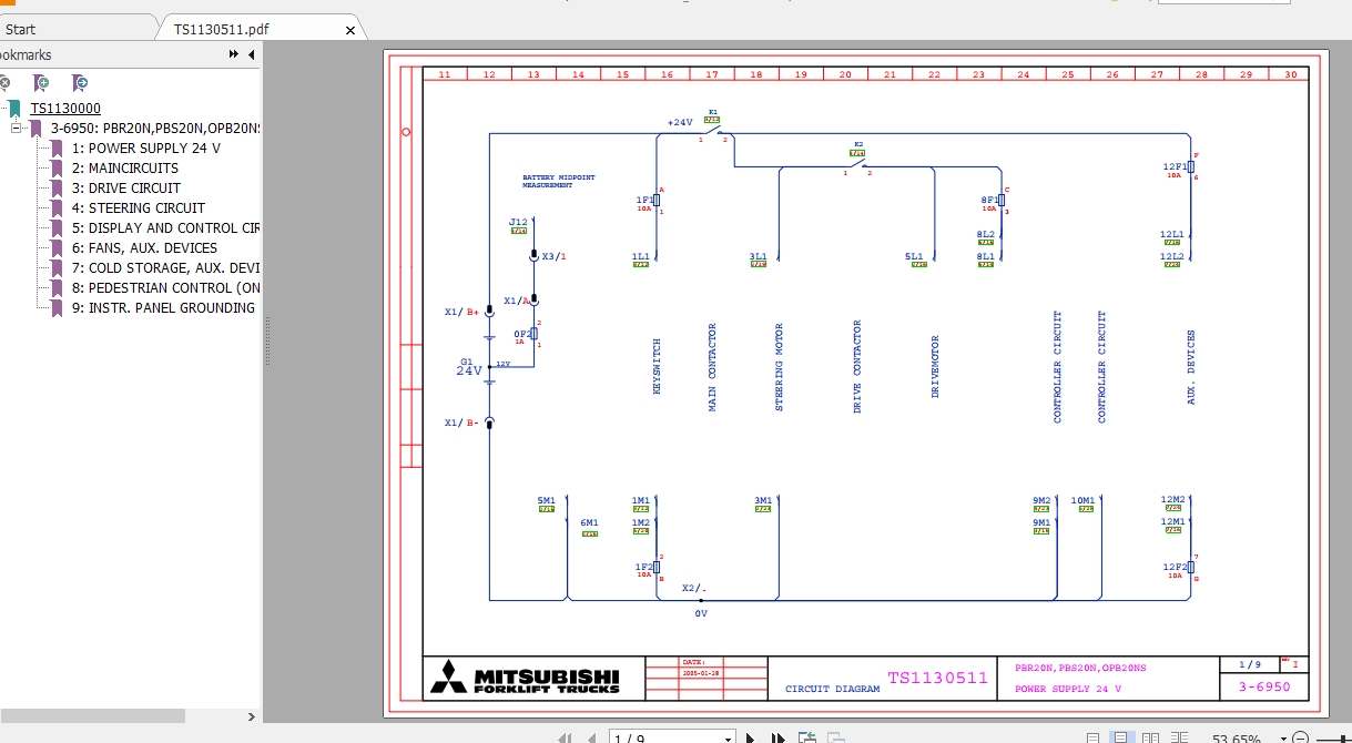 Mitsubishi Forklift OPB10NSF Service Manual 3