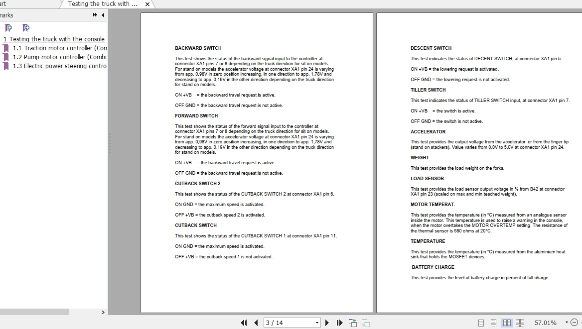Mitsubishi Forklift OPB10NSPF Service Manual 2