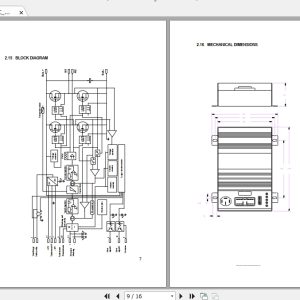 Mitsubishi Forklift OPB10SF Circuit Diagrams 1