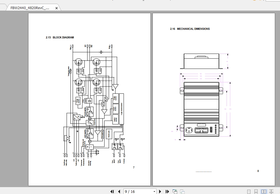 Mitsubishi Forklift OPB10SF Circuit Diagrams 1