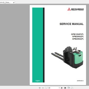 Mitsubishi Forklift OPB12N2F Service Manual 1