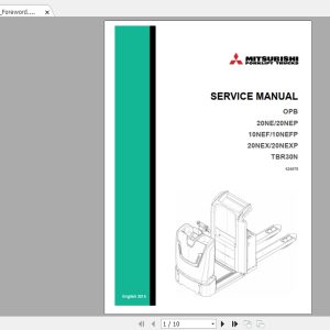 Mitsubishi Forklift OPB20NEXP Service Manual 1