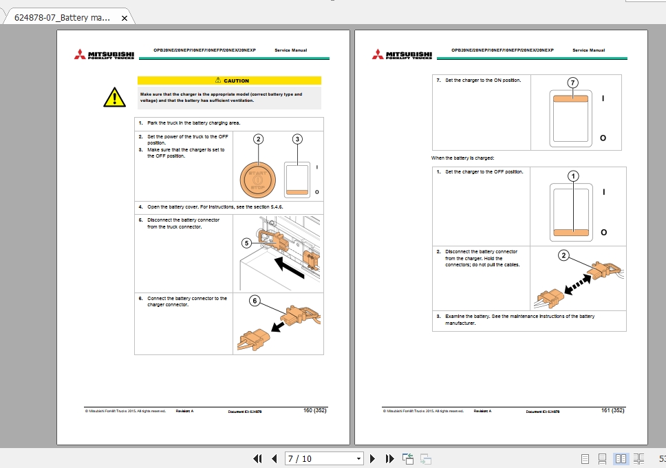 Mitsubishi Forklift OPB20NEX Service Manual 2