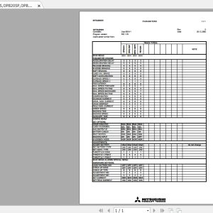 Mitsubishi Forklift OPB20SP Service Manual 1