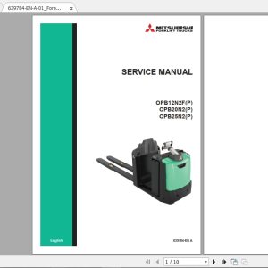 Mitsubishi Forklift OPB25N2P Service Manual 1