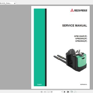 Mitsubishi Forklift OPB25N2 Service Manual 1