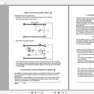 Mitsubishi Forklift OPBH10KH Diagrams 1