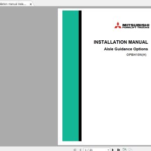 Mitsubishi Forklift OPBH10NH Service Manual 1