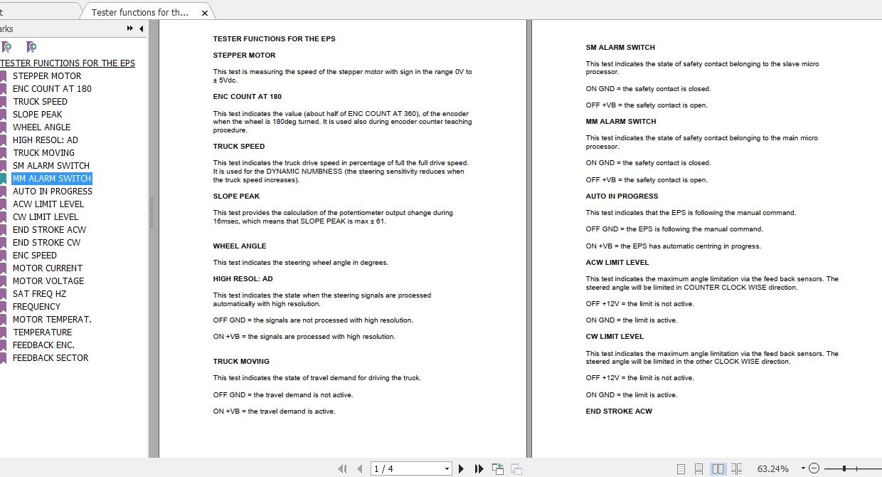 Mitsubishi Forklift OPBL10NF Diagram User Manual 2