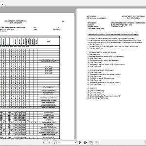 Mitsubishi Forklift OPBM10K Diagram User Manual 1