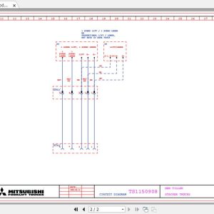 Mitsubishi Forklift PBV20K Circuit Diagrams 1