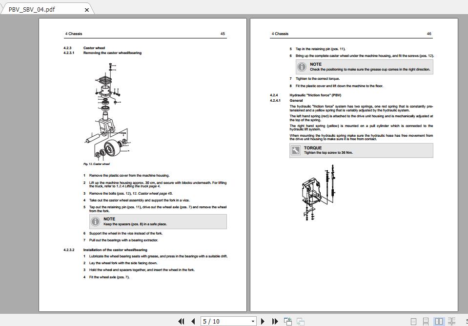Mitsubishi Forklift PBV20PD Service Manual 2