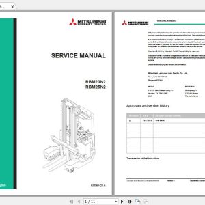Mitsubishi Forklift RBM20N2 RBM25N2 633560EN Service Manual 1
