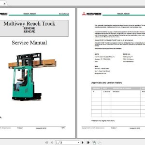Mitsubishi Forklift RBM20 RBM25K 631057AEN Service Manual 1