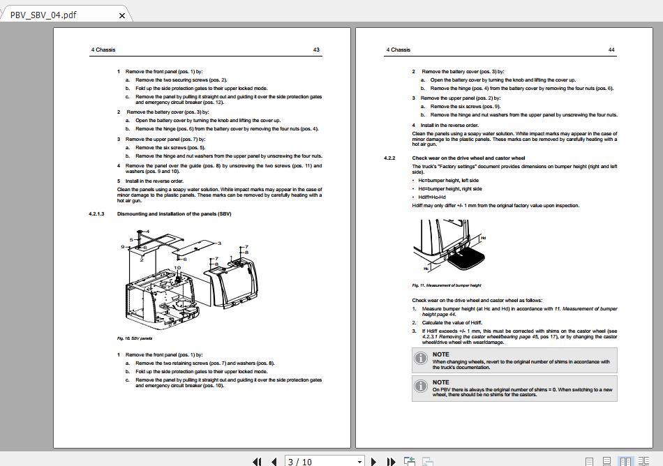 Mitsubishi Forklift SBV12PI SBV16PI Service Manual 2