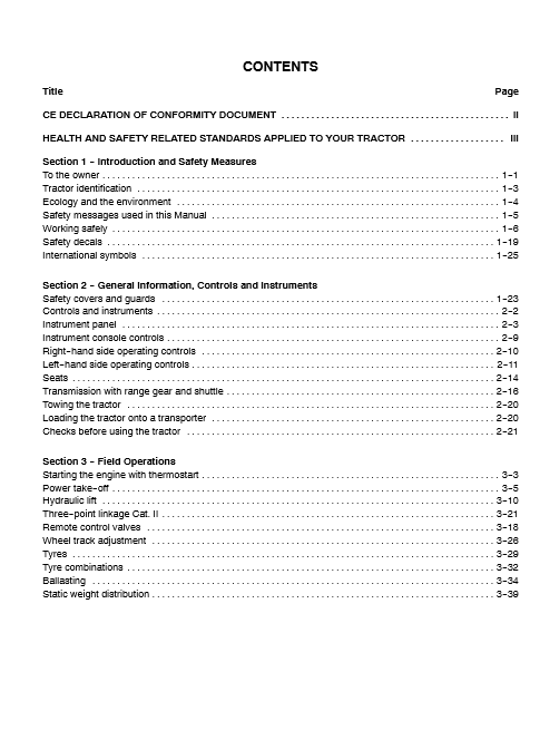 New Holand F480 Tractor Operators Manual84409819 3
