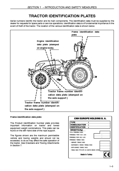 New Holand F480 Tractor Operators Manual84409819 4