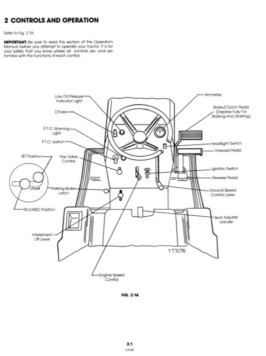 New Holand Ford LT 18H Yard Tractor Operators Manual42001810 3