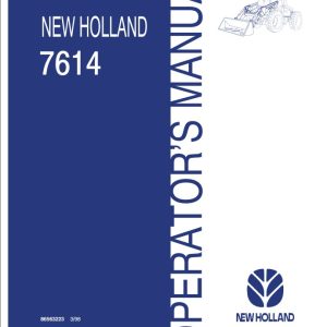 New Holand Loader 7614 Operators Manual86563223 14wqyX