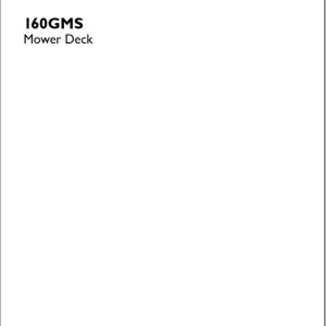 New Holand Mower Deck 160GMS Operators Manual51410112 1