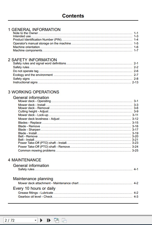 New Holand Mower Deck 160GMS Operators Manual51410112 2