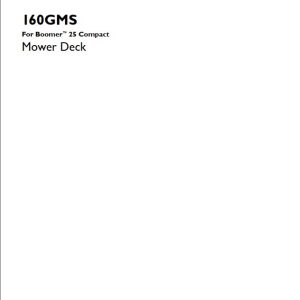 New Holand Mower Deck 160GMS Operators Manual51567834 1