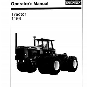 New Holand Tractor 1156 Operators Manual42115611 1