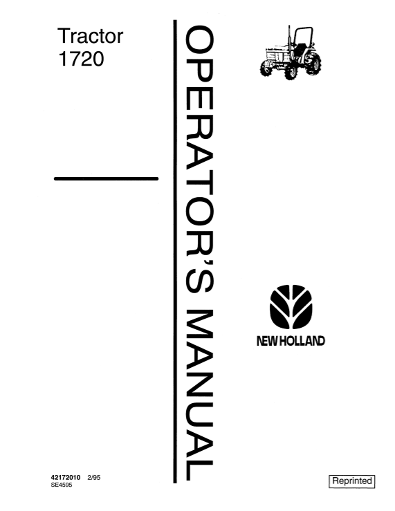 New Holand Tractor 1720 Operators Manual42172010 1 1