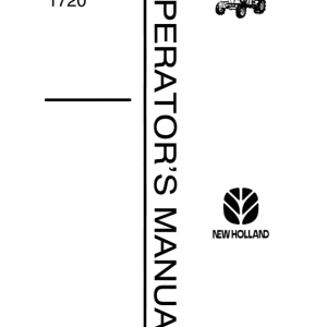 New Holand Tractor 1720 Operators Manual42172010 1