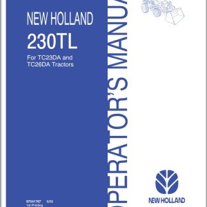 New Holand Tractor 230TL Operators Manual87541767 1