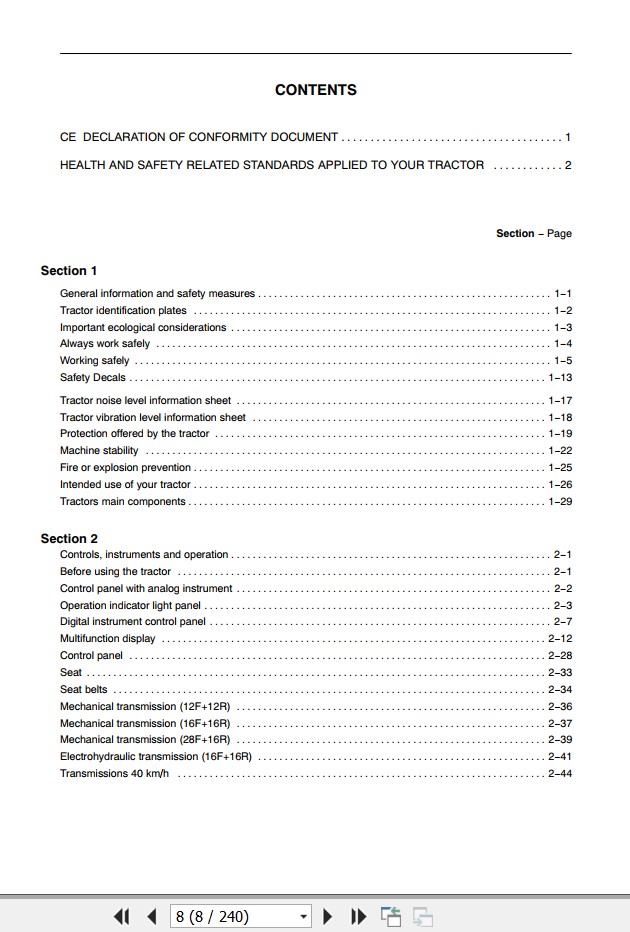 New Holand Tractor T4020 T4030 T4040 T4050 Operators Manual84576044 2