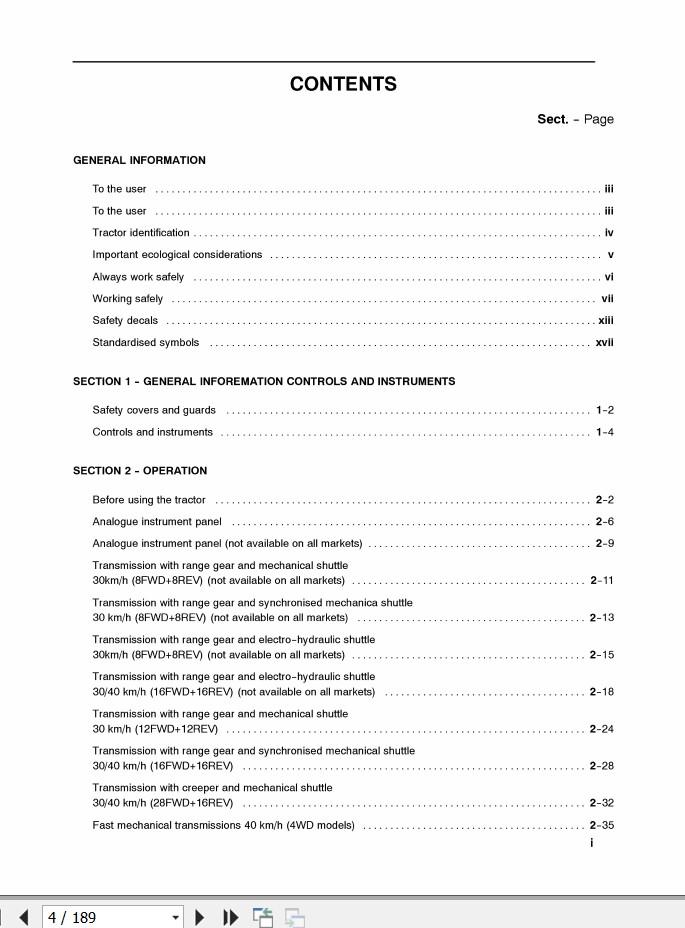 New Holand Tractor TN55 TN65 TN70 TN75 Operators Manual86584836 2