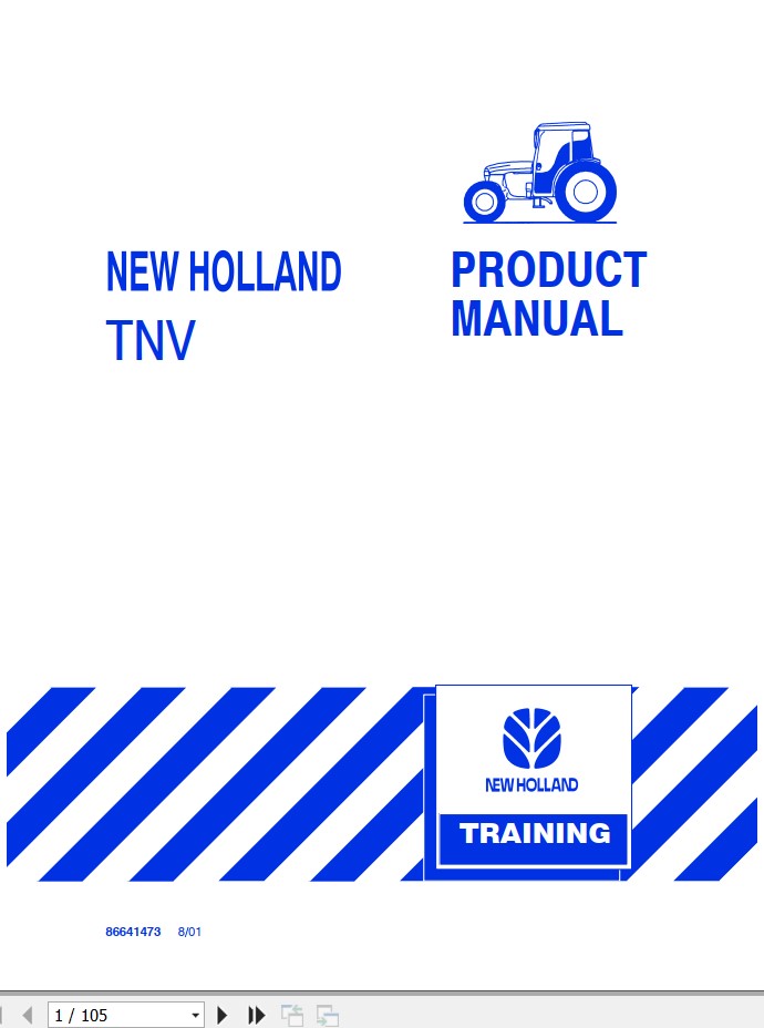 New Holand Tractor TNV Product Manual86641473 1