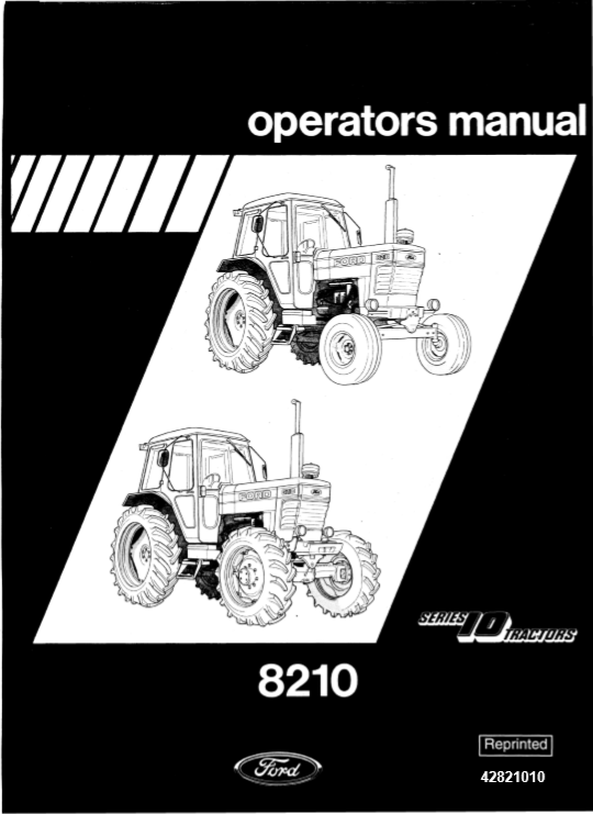 New Holland 8210 Tractor Operators Manual42821010 1