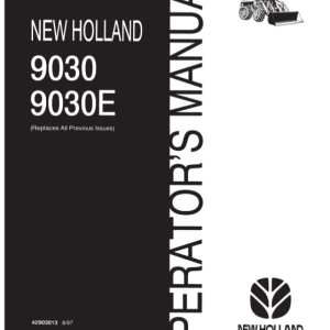 New Holland 9030 9030E Loader Operators Manual42901013 1