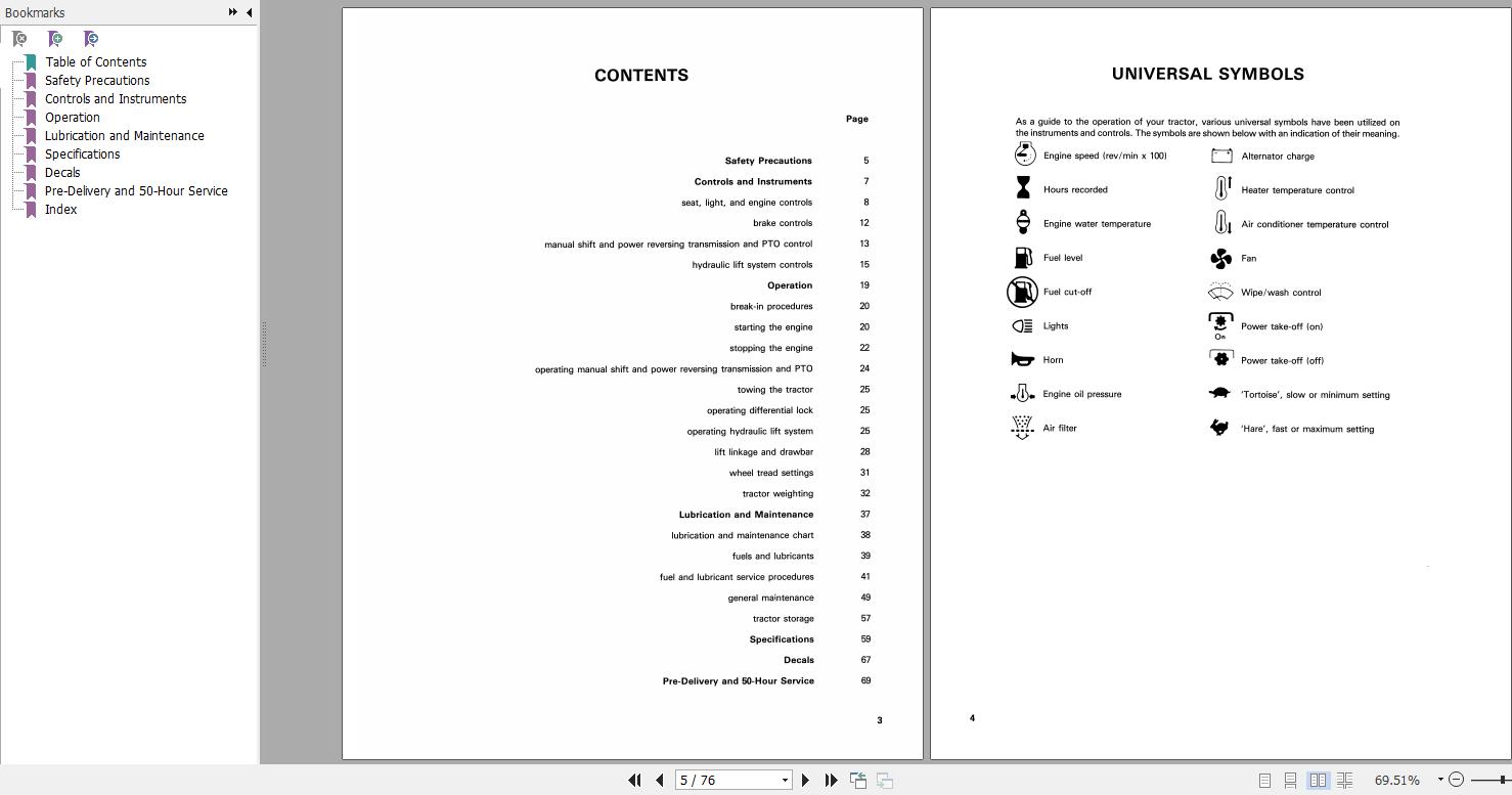 New Holland Ford 340B 540B 545A Tractor Operators Manual42034012 2