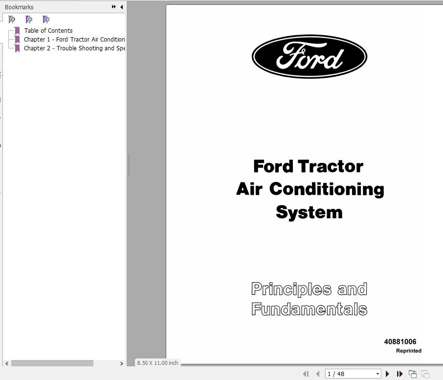 New Holland Ford Tractor Air Conditioning System Services Manual40881006 1