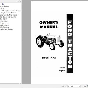 New Holland Ford Tractor Model NAA Owners Manual42881007 1