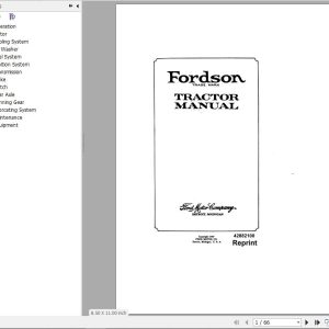 New Holland Fordson Tractor Owners Manual42882100 1