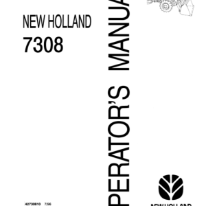 New Holland Loader 7308 Operators Manual42730810 1