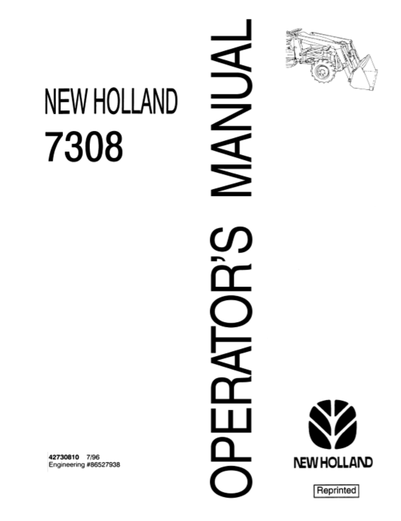 New Holland Loader 7308 Operators Manual42730810 1