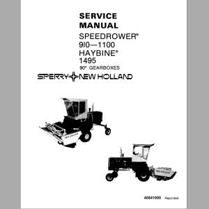New Holland Speedrowwer 1100 1495 910 Service Manual40841000 1