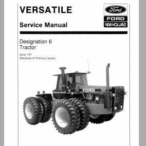 New Holland Tractor Designation 6 Service Manual40075691 1