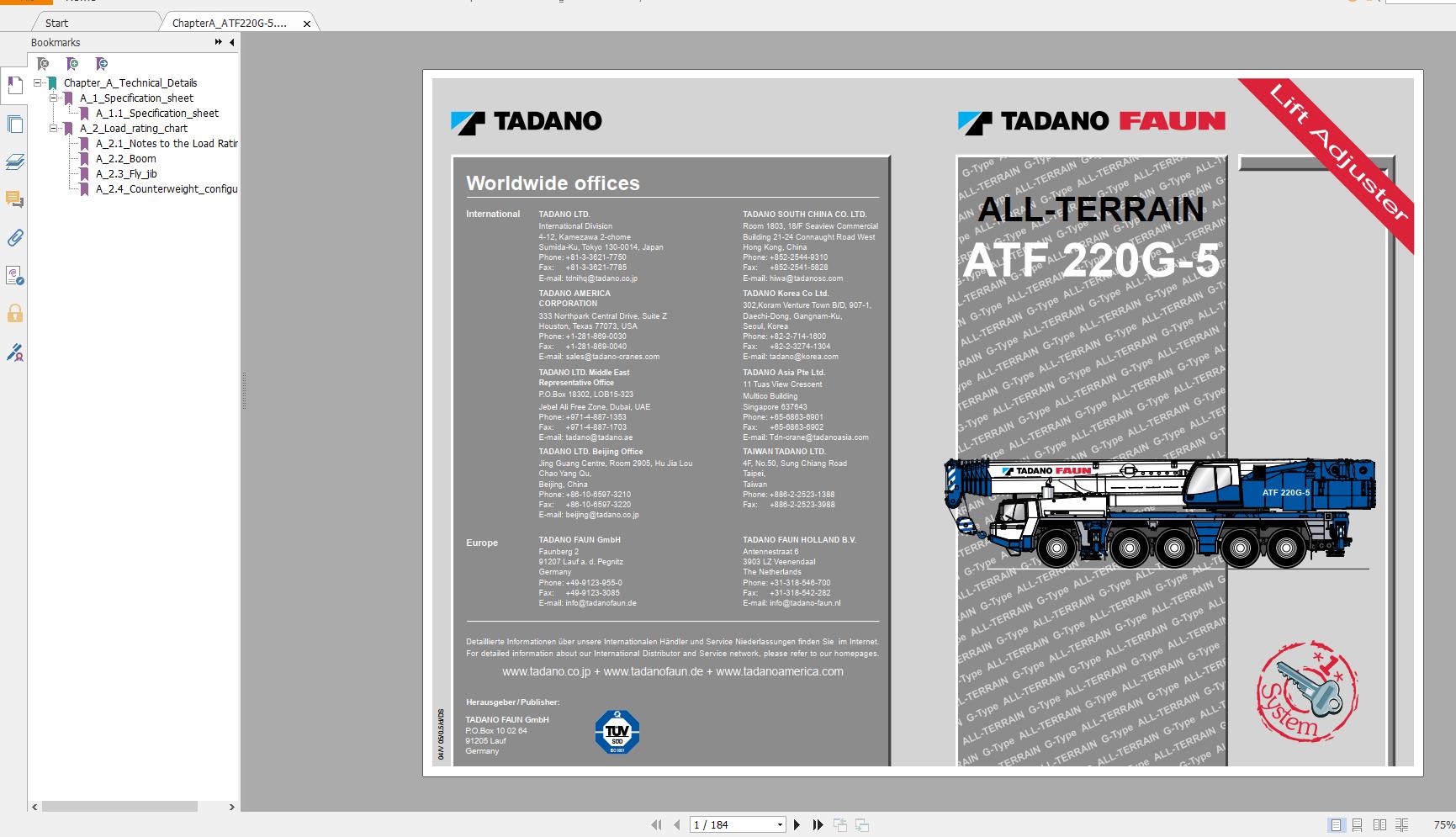 Tadano Faun Mobile Crane Workshop Part Catalog Manual Full Model DVD13