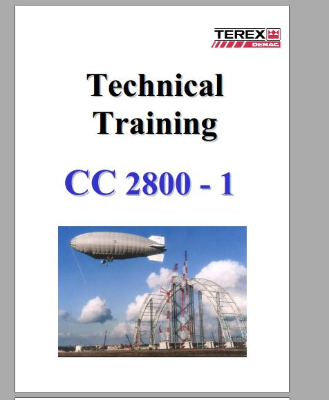Terex Demag Crawler Crane CC2800 1 Technical Training ManualEN 1