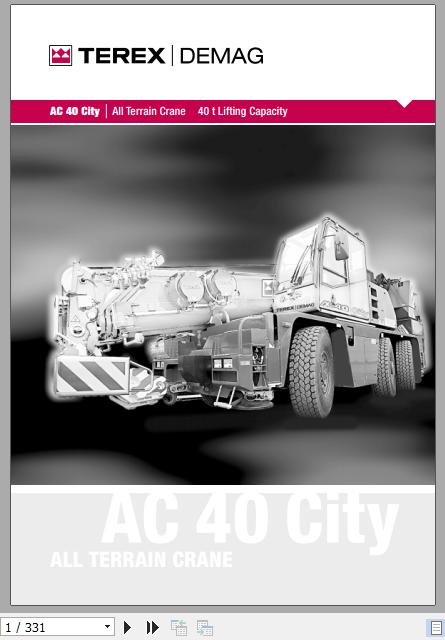 Terex Demag Demag Mobile Crane AC40Training ManualEN 1