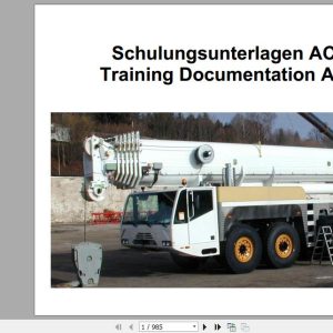 Terex Demag Mobile Crane AC250 1 Technical Training ManualEN2003 1