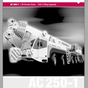 Terex Demag Mobile Crane AC250 1 Technical Training ManualEN2005 1